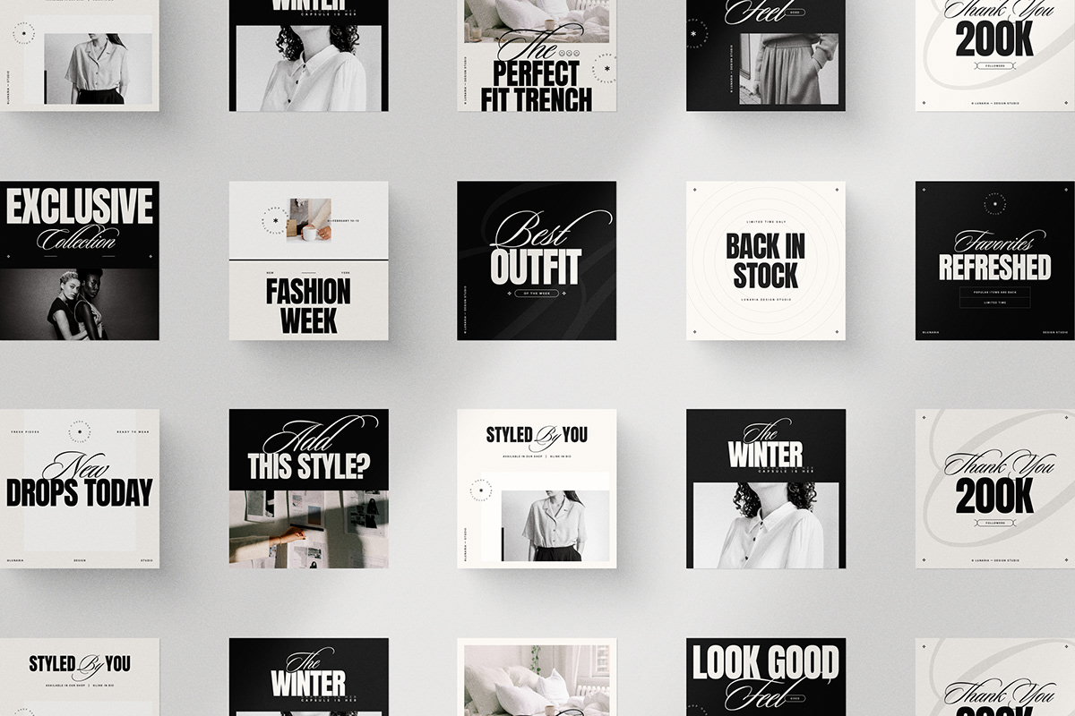 ONYX: Bold Fashion Instagram Pack